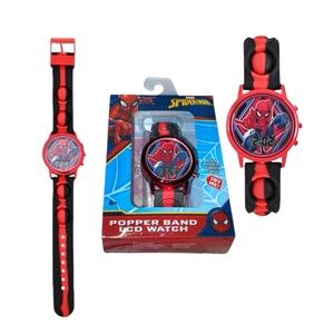 Marvel Spider Man Unisex Watch With Popper Strap